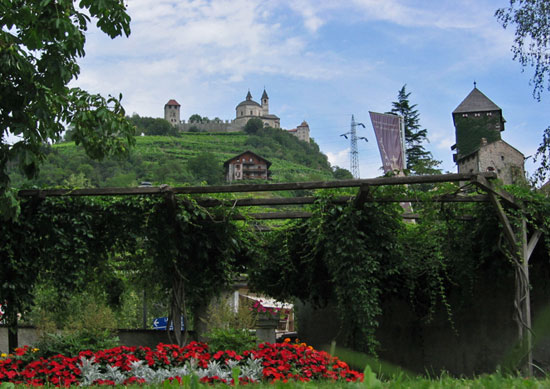 Kloster Säben vanuit het stadsparkje