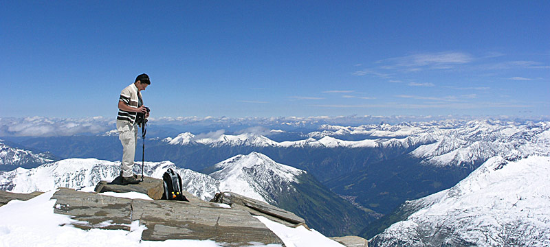 Het ultieme gevoel van vrijheid met dat uitzicht over dat besneeuwde berglandschap dat Ans en ik in 2005 beleefden.