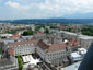 Villach vanaf de toren van de Stadtpfarrkirche