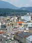 Villach vanaf de toren van de Stadtpfarrkirche