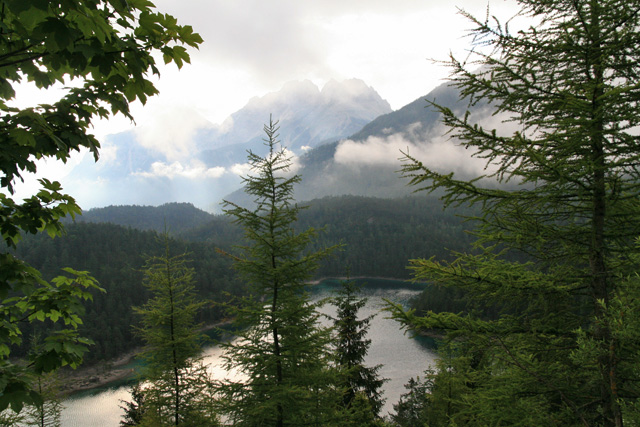 ... de 'blick' op de Zugspitze moeten we derhalve tegoed houden.