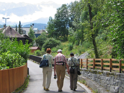 In Imst maken we een korte wandeling.