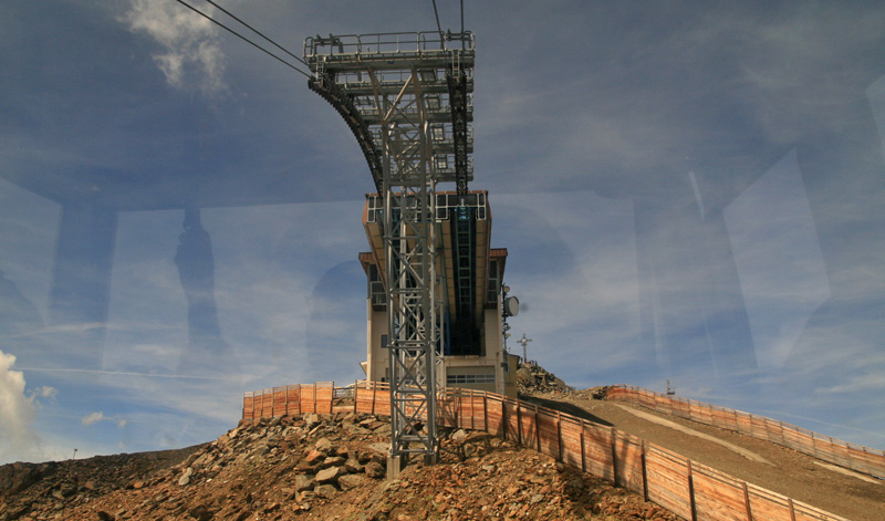 Kabelbaanstation op de Gaislachkogel